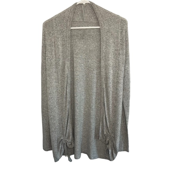 Dutch Bros Women’s SOFT Light Gray Duster Sweater RARE 1992 SMALL+MEDIUM/LARGE - Picture 1 of 7